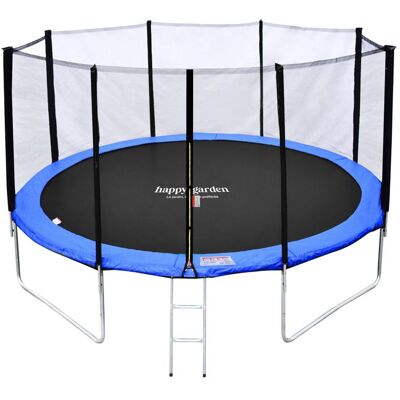 HAPPY GARDEN Pack Premium Trampoline 430cm réversible bleu / vert MELBOURNE + filet échelle bâche et kit dancrage Bleu - Publicité HAPPY GARDEN Pack Premium Trampoline 430cm réversible bleu / vert MELBOURNE + filet échelle bâche et kit dancrage Bleu - Publicité