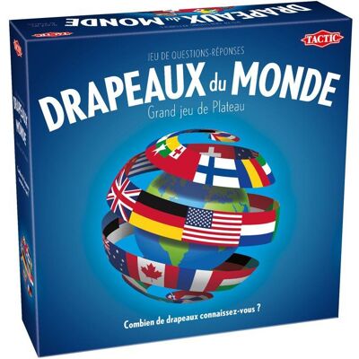 Drapeaux du Monde - Jeu de quiz - TACTIC - 2 à 6 joueurs - Dès 8 ans - Publicité Drapeaux du Monde - Jeu de quiz - TACTIC - 2 à 6 joueurs - Dès 8 ans - Publicité
