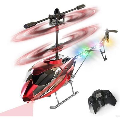 Vatos Hélicoptère télécommandé RC Avions 2.4G avec lumière LED Hauteur Fixe Décollage par Une Seule Touche Cadeaux enfant adulte 6+ Rouge - Publicité Vatos Hélicoptère télécommandé RC Avions 2.4G avec lumière LED Hauteur Fixe Décollage par Une Seule Touche Cadeaux enfant adulte 6+ Rouge - Publicité