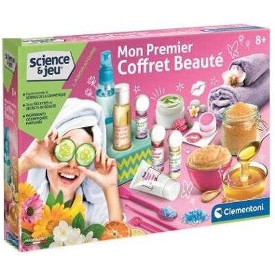 Clementoni Mon premier Coffret beaute enfant des 8 ans - Laboratoire Studio beaute creation - Fabrication cosmetiques - Science et Jeu - Publicité Clementoni Mon premier Coffret beaute enfant des 8 ans - Laboratoire Studio beaute creation - Fabrication cosmetiques - Science et Jeu - Publicité