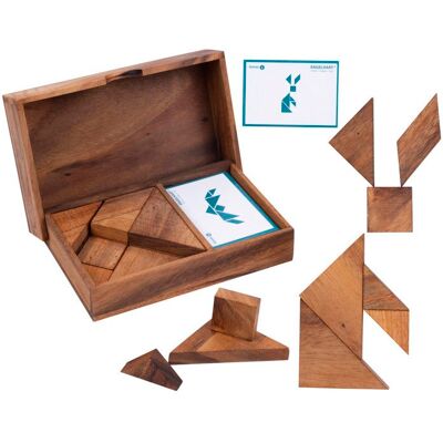 Matgames Tangram Doble - Puzzle en Bois Écologique - 4+ - 2 Joueurs - Publicité Matgames Tangram Doble - Puzzle en Bois Écologique - 4+ - 2 Joueurs - Publicité