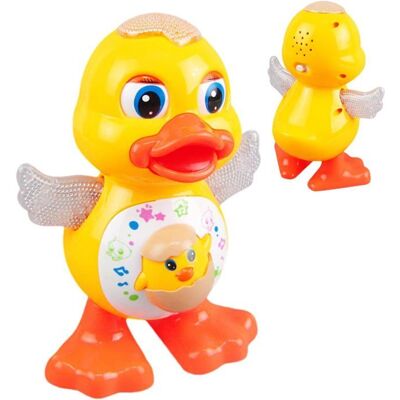 Jouet Musical - KCVV - Canard Dansant - Lumières LED - Interactif - Pour Bébé Jaune - Publicité Jouet Musical - KCVV - Canard Dansant - Lumières LED - Interactif - Pour Bébé Jaune - Publicité