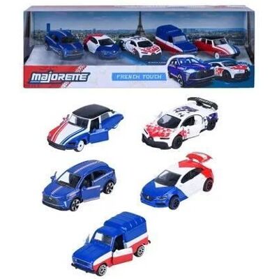 Smoby Coffret Cadeau French Touch Bleu 5 Véhicules - MAJORETTE - Modèles français exclusifs - Échelle 1/64 - Dès 3 ans - Publicité Smoby Coffret Cadeau French Touch Bleu 5 Véhicules - MAJORETTE - Modèles français exclusifs - Échelle 1/64 - Dès 3 ans - Publicité