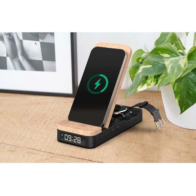Réveil - THOMSON - C850I - Chargeur à induction - Design cocon - Luminosité réglable Noir - Publicité Réveil - THOMSON - C850I - Chargeur à induction - Design cocon - Luminosité réglable Noir - Publicité