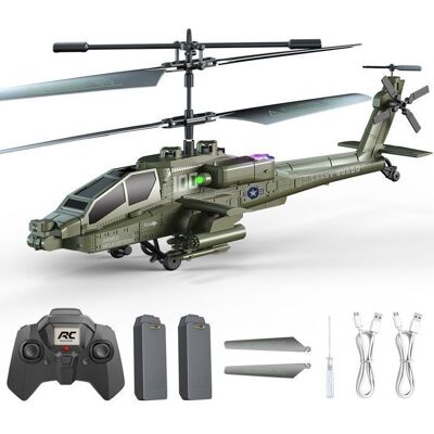 VATOS Hélicoptère RC Enfants intérieur Démarrage en Un Clic 2 Batterie Anti-Choc Télécommande 2.4G LED Colorées Cadeau Débutants Gris - Publicité VATOS Hélicoptère RC Enfants intérieur Démarrage en Un Clic 2 Batterie Anti-Choc Télécommande 2.4G LED Colorées Cadeau Débutants Gris - Publicité