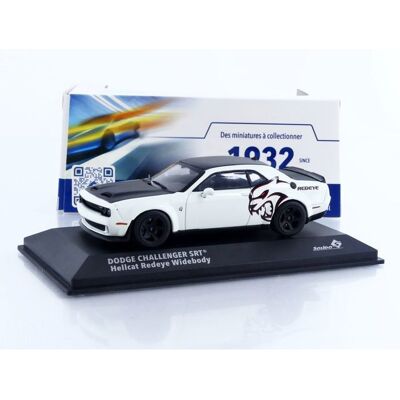 Véhicule miniature de collection - SOLIDO - Dodge Challenger SRT Hellcat Redeye Widebody - Échelle 1/43 - Blanc/Noir - 2020 - Publicité Véhicule miniature de collection - SOLIDO - Dodge Challenger SRT Hellcat Redeye Widebody - Échelle 1/43 - Blanc/Noir - 2020 - Publicité