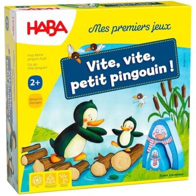 Jeu de société - HABA - Vite vite petit pingouin ! - Jeu de course - 2 à 6 ans - Stimule le calcul Jaune - Publicité Jeu de société - HABA - Vite vite petit pingouin ! - Jeu de course - 2 à 6 ans - Stimule le calcul Jaune - Publicité