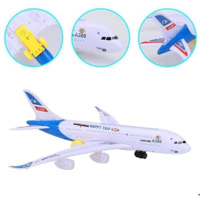 XVX Jouet Avion A380 Electrique Son et Lumière - OMABETA - 43CM - Enfant - Mixte - Publicité XVX Jouet Avion A380 Electrique Son et Lumière - OMABETA - 43CM - Enfant - Mixte - Publicité