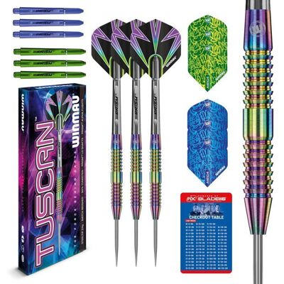 Winmau Tuscan 90% Exclusivites Dartshopper - Fléchettes pointe Acier - Publicité Winmau Tuscan 90% Exclusivites Dartshopper - Fléchettes pointe Acier - Publicité
