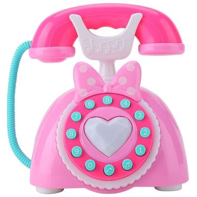 Jouet éducatif - GIGICIAL - Téléphone musical bilingue - Rose - 16x14x135 cm Rose - Publicité Jouet éducatif - GIGICIAL - Téléphone musical bilingue - Rose - 16x14x135 cm Rose - Publicité