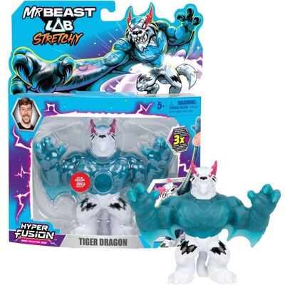 Figurine élastique - MRBEAST LAB - Goo Jit Zu - Tigre Dragon - 11 cm Bleu - Publicité Figurine élastique - MRBEAST LAB - Goo Jit Zu - Tigre Dragon - 11 cm Bleu - Publicité