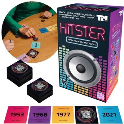 Hitster Jeu de musique de fête jeu de fête jeu de société - Publicité Hitster Jeu de musique de fête jeu de fête jeu de société - Publicité