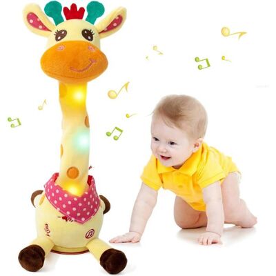 LANGTU Jouet interactif Girafe Musicale Qui DansePeluche Parlante Lumineuse avec SonsJouet Éducatif dÉveil pour Bébé Cadeau pour Enfa - Publicité LANGTU Jouet interactif Girafe Musicale Qui DansePeluche Parlante Lumineuse avec SonsJouet Éducatif dÉveil pour Bébé Cadeau pour Enfa - Publicité