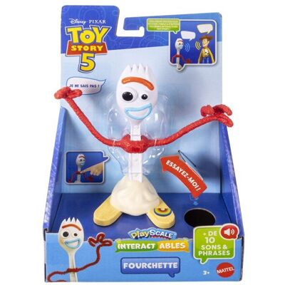 Mattel Figurine parlante - TOY STORY - JNB34 - Forky 17 cm - Phrases et sons - Articulée - Publicité Mattel Figurine parlante - TOY STORY - JNB34 - Forky 17 cm - Phrases et sons - Articulée - Publicité