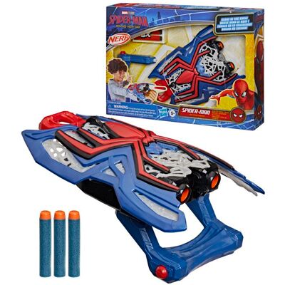 Hasbro Nerf Blaster Spiderman lance-toiles jouet de déguisement de super-héros Marvel Studios Spider-Man: Brand New Day dès 5 ans Bleu - Publicité Hasbro Nerf Blaster Spiderman lance-toiles jouet de déguisement de super-héros Marvel Studios Spider-Man: Brand New Day dès 5 ans Bleu - Publicité