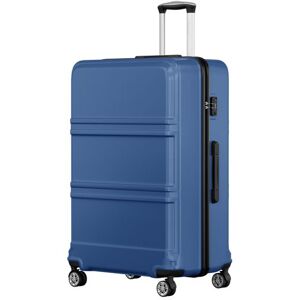 Kono Valise Extra Grande 85x56x34 cm Valise de Voyage Légère 32 Pouces Rigide ABS et PC à 4 roulettes et Serrure TSA Marine Bleu - Publicité Kono Valise Extra Grande 85x56x34 cm Valise de Voyage Légère 32 Pouces Rigide ABS et PC à 4 roulettes et Serrure TSA Marine Bleu - Publicité