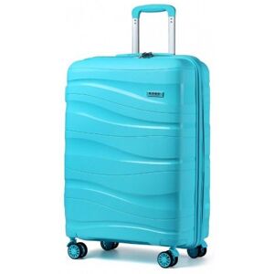 KONO Valise Bagage Cabine 55x40x20cm Rigide Polypropylène Valise de Voyage à 4 roulettes et Serrure TSA Plus de Contenance 39L R-bleu Bleu - Publicité KONO Valise Bagage Cabine 55x40x20cm Rigide Polypropylène Valise de Voyage à 4 roulettes et Serrure TSA Plus de Contenance 39L R-bleu Bleu - Publicité