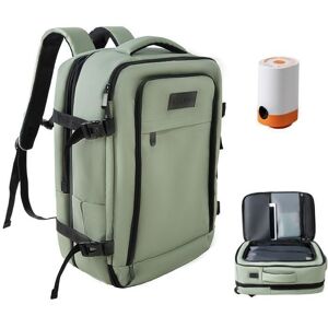 TRAVEL SCENERY Sac à dos sous vide avec Pompe Air - Sac de voyage Bagage à Main 47 × 33 × 20 cm Imperméable Vert Vert - Publicité TRAVEL SCENERY Sac à dos sous vide avec Pompe Air - Sac de voyage Bagage à Main 47 × 33 × 20 cm Imperméable Vert Vert - Publicité