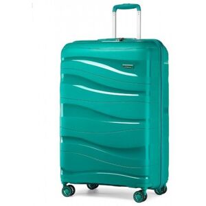 Kono Valise Grande 76x49x30cm Rigide Polypropylène Valise de Voyage à 4 Roulettes Pivotantes et Serrure TSA Valise de Chariot Bleu Bleu - Publicité Kono Valise Grande 76x49x30cm Rigide Polypropylène Valise de Voyage à 4 Roulettes Pivotantes et Serrure TSA Valise de Chariot Bleu Bleu - Publicité