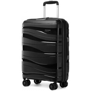 Kono Valise Grande 76x49x30cm Rigide Polypropylène Valise de Voyage à 4 Roulettes Pivotantes et Serrure TSA Valise de Chariot Noir Noir - Publicité Kono Valise Grande 76x49x30cm Rigide Polypropylène Valise de Voyage à 4 Roulettes Pivotantes et Serrure TSA Valise de Chariot Noir Noir - Publicité
