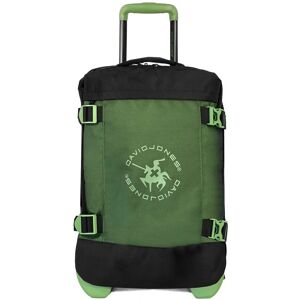 DAVID JONES Sac de voyage cabine à roulettes 35L double compartiment 55cm - Noir & kaki - BA60591S Vert - Publicité DAVID JONES Sac de voyage cabine à roulettes 35L double compartiment 55cm - Noir & kaki - BA60591S Vert - Publicité