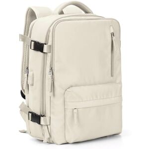 LITREVE Sac à Dos Voyage Cabine Avion 43x20x30cm Pour Ryanair Sac De Voyage Femme Homme Bagage Cabine Sac à Dos 20L Avec Pochette Antivol Beige - Publicité LITREVE Sac à Dos Voyage Cabine Avion 43x20x30cm Pour Ryanair Sac De Voyage Femme Homme Bagage Cabine Sac à Dos 20L Avec Pochette Antivol Beige - Publicité