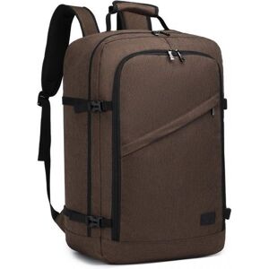 KONO Sac a Dos Cabine pour Easyjet Bagage à Main Avion 54x35x20 Sac de Voyage Sac a Dos Ordinateur Portable pour Femme Homme Brun Marron - Publicité KONO Sac a Dos Cabine pour Easyjet Bagage à Main Avion 54x35x20 Sac de Voyage Sac a Dos Ordinateur Portable pour Femme Homme Brun Marron - Publicité