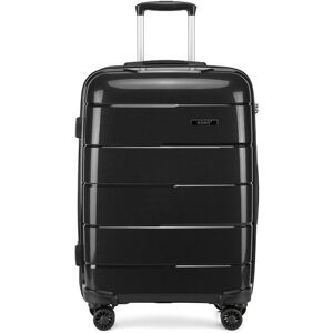 Kono Valise Cabine 55x40x21cm Bagage de Cabine Valise Rigide en Polypropylène Léger 4 roulettes avec Serrure TSA Noir Noir - Publicité Kono Valise Cabine 55x40x21cm Bagage de Cabine Valise Rigide en Polypropylène Léger 4 roulettes avec Serrure TSA Noir Noir - Publicité