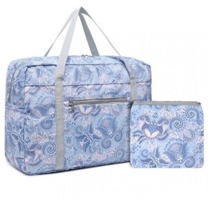 Kono Sac de Voyage Pliable Sac Cabine 45x32x14cm Grand Sac de Sport Pliable Multi-Poches Imperméable Résistant à lusure Bleu Bleu - Publicité Kono Sac de Voyage Pliable Sac Cabine 45x32x14cm Grand Sac de Sport Pliable Multi-Poches Imperméable Résistant à lusure Bleu Bleu - Publicité