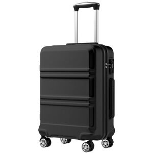 Kono Valise Bagage Cabine 55x38x20 cm Petite Valise a 4 Roulette Rigide et légère en ABS Valise de Voyage et Serrure TSA Noir Noir - Publicité Kono Valise Bagage Cabine 55x38x20 cm Petite Valise a 4 Roulette Rigide et légère en ABS Valise de Voyage et Serrure TSA Noir Noir - Publicité