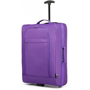 Kono Valise Cabine 53x36x18cm Souple Légère à 2 roulettes Bagage à Main Avion Voyage Bagages en Polyester 600D Violet Violet - Publicité Kono Valise Cabine 53x36x18cm Souple Légère à 2 roulettes Bagage à Main Avion Voyage Bagages en Polyester 600D Violet Violet - Publicité