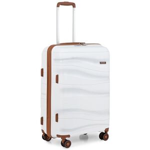 Kono Valise Grande 76x50x31cm Rigide Polypropylène Valise de Voyage à 4 Roulettes Pivotantes et Serrure TSA Valise de Chariot Blanc - Publicité Kono Valise Grande 76x50x31cm Rigide Polypropylène Valise de Voyage à 4 Roulettes Pivotantes et Serrure TSA Valise de Chariot Blanc - Publicité