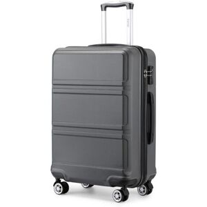 Kono Valise Cabine Moyenne Taille 65x44x25.5cm Valise Bagage a Main Rigide ABS Valise de Voyage à 4 roulettes et Serrure TSA Gris Gris - Publicité Kono Valise Cabine Moyenne Taille 65x44x25.5cm Valise Bagage a Main Rigide ABS Valise de Voyage à 4 roulettes et Serrure TSA Gris Gris - Publicité