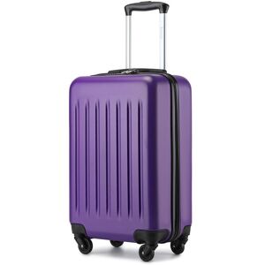 Kono Valise Bagage Cabine Taille 54.5x34x21.5cm Valise de Voyage Rigide en ABS à 4 roulettes Léger Trolley avec Serrure TSA Violet Violet - Publicité Kono Valise Bagage Cabine Taille 54.5x34x21.5cm Valise de Voyage Rigide en ABS à 4 roulettes Léger Trolley avec Serrure TSA Violet Violet - Publicité