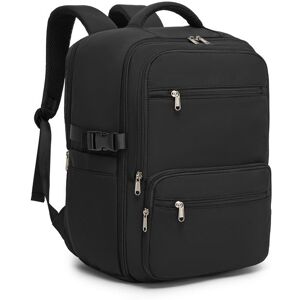 Kono Sac à Dos Cabine Avion 40x30x20 cm Compatible Ryanair Sac de Voyage 24L Résistant à l’Eau avec Pochette Homme Femme Noir Noir - Publicité Kono Sac à Dos Cabine Avion 40x30x20 cm Compatible Ryanair Sac de Voyage 24L Résistant à l’Eau avec Pochette Homme Femme Noir Noir - Publicité