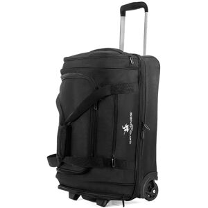 DAVID JONES Sac de voyage cabine à roulettes 48L double compartiment 55cm - Noir - BA60541S Noir - Publicité DAVID JONES Sac de voyage cabine à roulettes 48L double compartiment 55cm - Noir - BA60541S Noir - Publicité