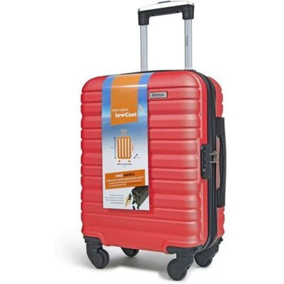 KINSTON Valise cabine Rouge 45x36x20 sans roues - Léger et durable taille lowcost avec roues détachables pivotantes amovibles Rouge - Publicité KINSTON Valise cabine Rouge 45x36x20 sans roues - Léger et durable taille lowcost avec roues détachables pivotantes amovibles Rouge - Publicité