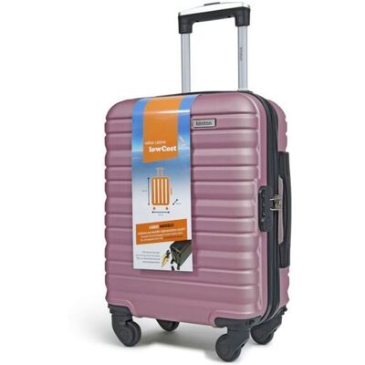 KINSTON Valise cabine Rose 45x36x20 sans roues - Léger et durable taille lowcost avec roues détachables pivotantes amovibles Rose - Publicité KINSTON Valise cabine Rose 45x36x20 sans roues - Léger et durable taille lowcost avec roues détachables pivotantes amovibles Rose - Publicité