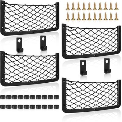 Filet de Rangement - YOLISTAR - 4 Pack - Grande Taille - Noir - 36.5 * 18.5 CM Blanc - Publicité Filet de Rangement - YOLISTAR - 4 Pack - Grande Taille - Noir - 36.5 * 18.5 CM Blanc - Publicité