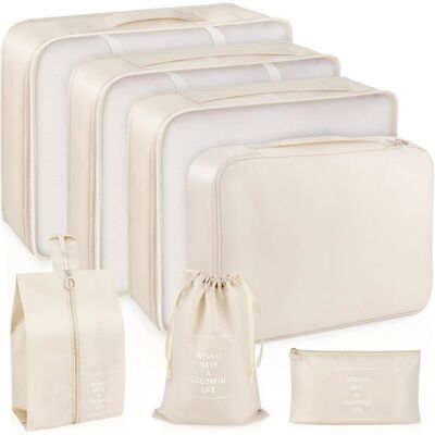 7 Pièces Organiseurs de Bagage pour Voyage Organisateur Valise Packing Cubes Voyage - Publicité 7 Pièces Organiseurs de Bagage pour Voyage Organisateur Valise Packing Cubes Voyage - Publicité