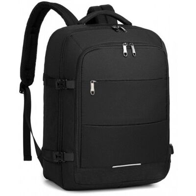 Kono 30L Sac à Dos de Voyage Bagage à Main Approuvé comme Valise Cabine – Sac pour Avion 36x20x45cm Noir Noir - Publicité Kono 30L Sac à Dos de Voyage Bagage à Main Approuvé comme Valise Cabine – Sac pour Avion 36x20x45cm Noir Noir - Publicité