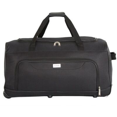 ALISTAIR Black - Sac de Voyage à roulettes – Taille Moyenne 65 cm - Marque Française - Garantie 2 Ans en France Noir - Publicité ALISTAIR Black - Sac de Voyage à roulettes – Taille Moyenne 65 cm - Marque Française - Garantie 2 Ans en France Noir - Publicité