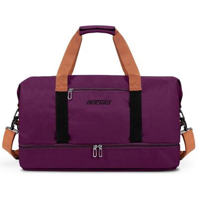 IHABOR Sac De Voyage Pour Homme Grand Sac De Sport Imperméable Avec Compartiment à Chaussures 322 Litres Poches étanches Violet Violet - Publicité IHABOR Sac De Voyage Pour Homme Grand Sac De Sport Imperméable Avec Compartiment à Chaussures 322 Litres Poches étanches Violet Violet - Publicité