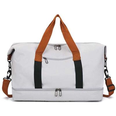 AIORBER Sac de voyage oxford multifonction compartiment chaussures séparation sec-humide bandoulière grande capacité sport Grey - Publicité AIORBER Sac de voyage oxford multifonction compartiment chaussures séparation sec-humide bandoulière grande capacité sport Grey - Publicité