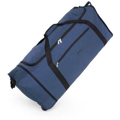 hauptstadtkoffer blnbag M4 – SAC DE VOYAGE À ROULETTES Sac de voyage léger pliable avec roulettes 90 L Bleu Foncé Bleu - Publicité hauptstadtkoffer blnbag M4 – SAC DE VOYAGE À ROULETTES Sac de voyage léger pliable avec roulettes 90 L Bleu Foncé Bleu - Publicité