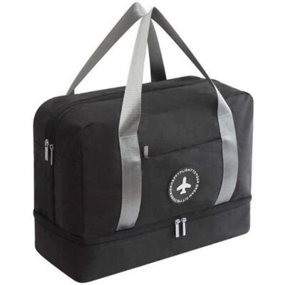 NOVAGO Sac de Voyage - Noname - Pliable - Compartiment Linge Humide - Range Chaussures - Noir Noir - Publicité NOVAGO Sac de Voyage - Noname - Pliable - Compartiment Linge Humide - Range Chaussures - Noir Noir - Publicité