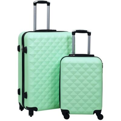 vidaXL Ensemble de valises rigides 2 pcs Menthe ABS 92430 Vert - Publicité vidaXL Ensemble de valises rigides 2 pcs Menthe ABS 92430 Vert - Publicité