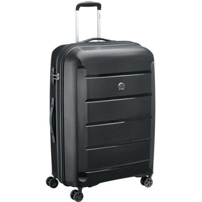 DELSEY PARIS - Valise Moyenne Noir DELSEY BINALONG polypropylène avec code TSA trolley 4 Roues 65cm Ultra léger Noir - Publicité DELSEY PARIS - Valise Moyenne Noir DELSEY BINALONG polypropylène avec code TSA trolley 4 Roues 65cm Ultra léger Noir - Publicité