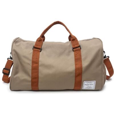 Sac de Voyage Hommes Femmes - MOBIGARLAN - WX333 - Compartiment Chaussures - Kaki - Imperméable - Grand Léger Beige - Publicité Sac de Voyage Hommes Femmes - MOBIGARLAN - WX333 - Compartiment Chaussures - Kaki - Imperméable - Grand Léger Beige - Publicité
