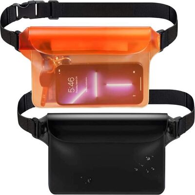 Pochette Étanche Nautique SIKSOG - Lot de 2 - Sac Banane Imperméable pour Smartphone Plage Kayak - Blanc Blanc - Publicité Pochette Étanche Nautique SIKSOG - Lot de 2 - Sac Banane Imperméable pour Smartphone Plage Kayak - Blanc Blanc - Publicité